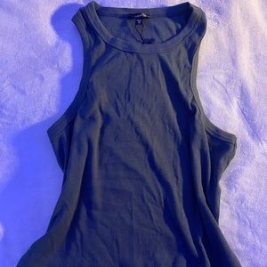 XL Dynamite Green basic tank top crop top